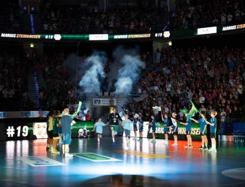 exposive medien gruppe: LED-Bande beim Handballspiel Recken vs. VFL Gummersbach